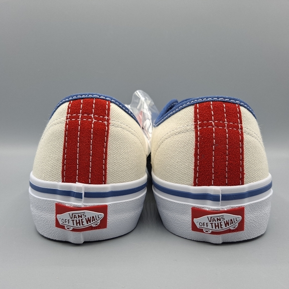 New Vans Authentic Pro Stv Navy Blue Classic White Red Men Size 7.5 = Women's 9 - Picture 6 of 11